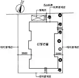 다세대주택(6세대) 배치도 이미지